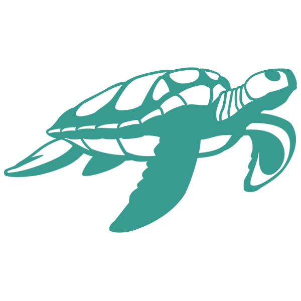 Sea Turtle Silhouette [SVG, DXF]