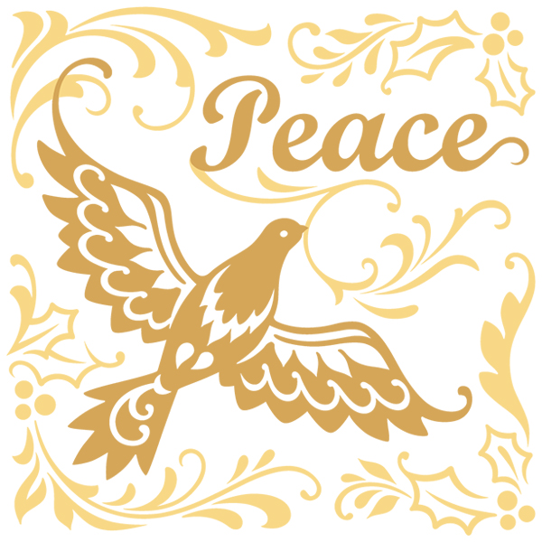 Heavenly Peace and Dove [SVG, DXF]