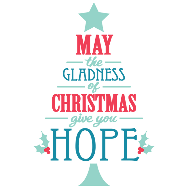 The Gladness of Christmas Tree [SVG, DXF]