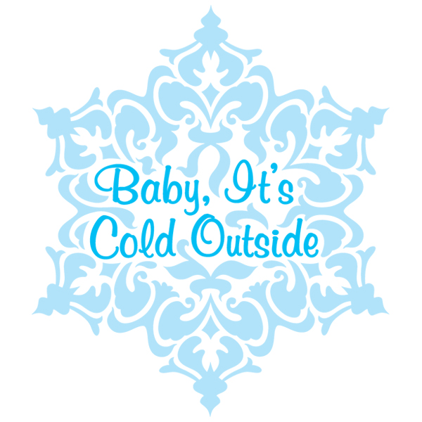 Damask Snowflake - Baby, It's Cold Outside [SVG, DXF]