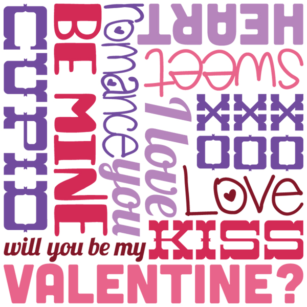 Words of Love [SVG, DXF]
