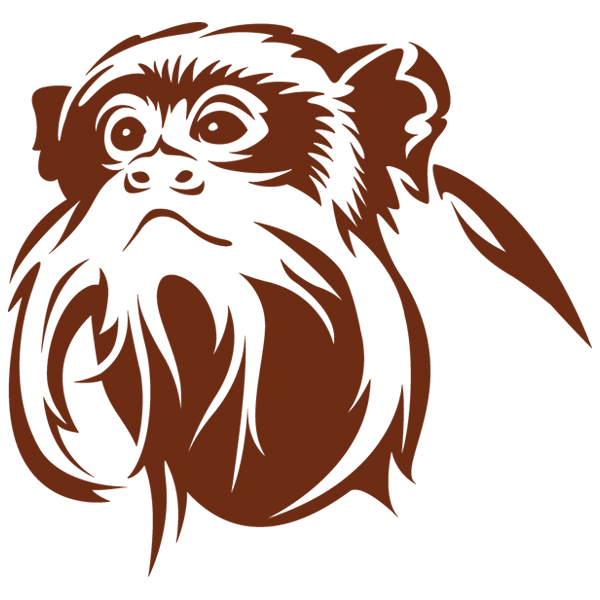 Safari Silhouette Tamarin [SVG, DXF]