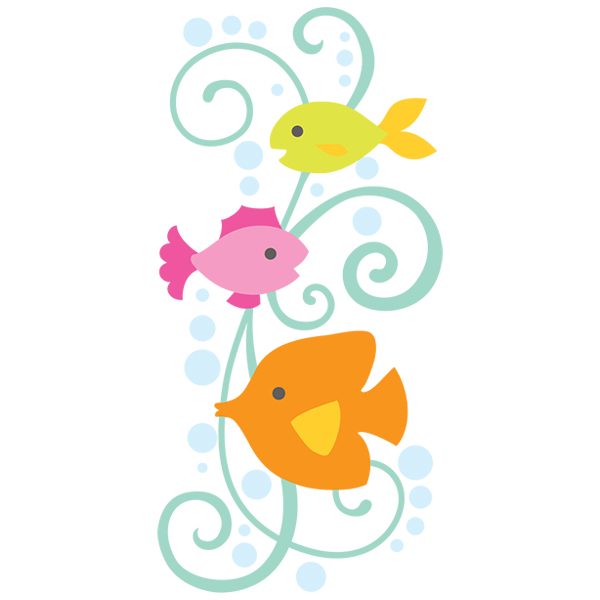 Tropical Fish Spray [SVG, DXF]