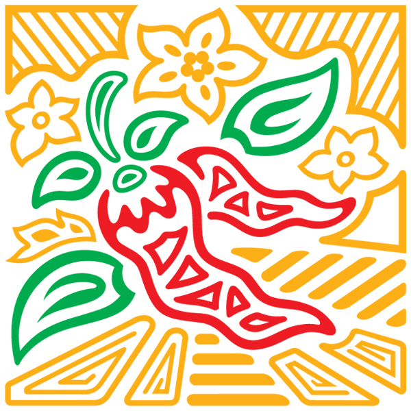 Mola Chili Pepper Square [SVG, DXF]