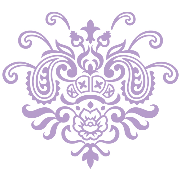 Damask Royal Rose [SVG, DXF]