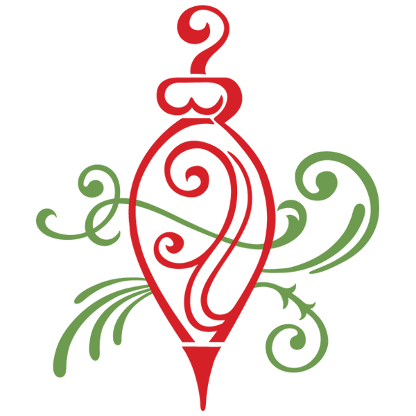 Fa La La Filigree Ornament 4 [SVG, DXF]