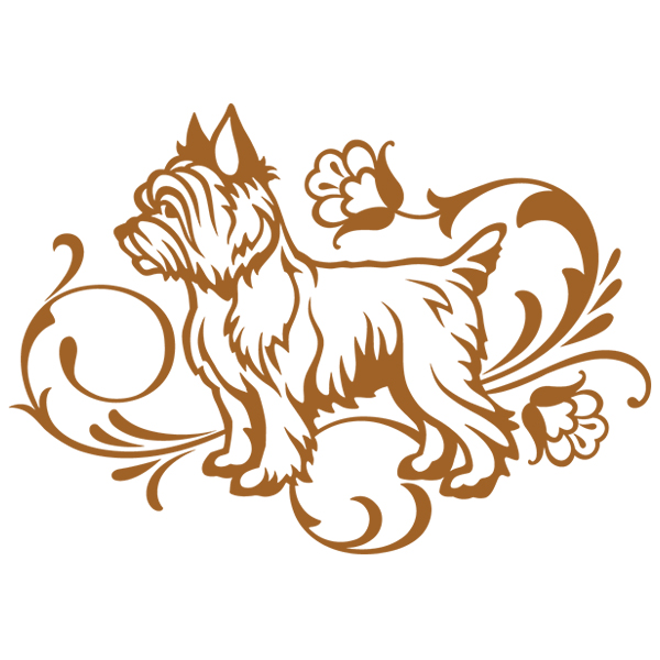 Graceful Yorkshire Terrier [SVG, DXF]