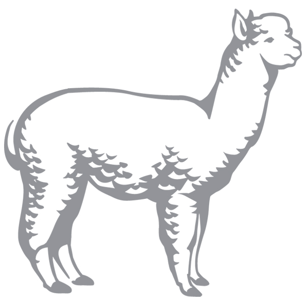 Farm Silhouette Alpaca [SVG, DXF]