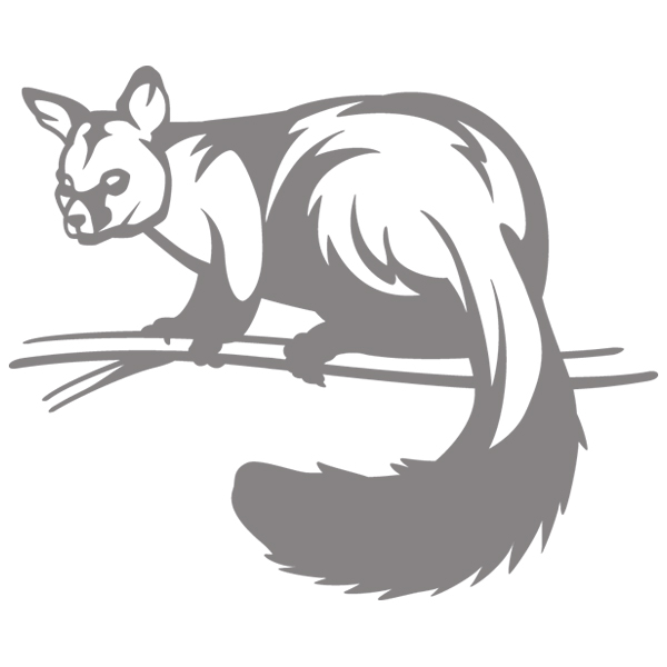 Australian Brushtail Possum Silhouette [SVG, DXF]