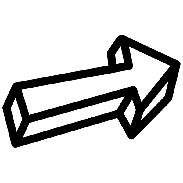 Daydream Doodles - 3D Arrow [SVG, DXF] 1