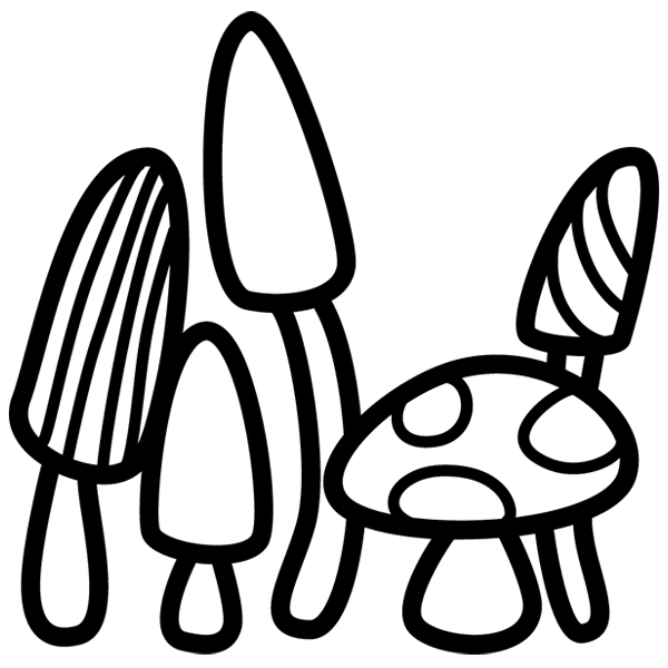 Daydream Doodles - Mushrooms [SVG, DXF]