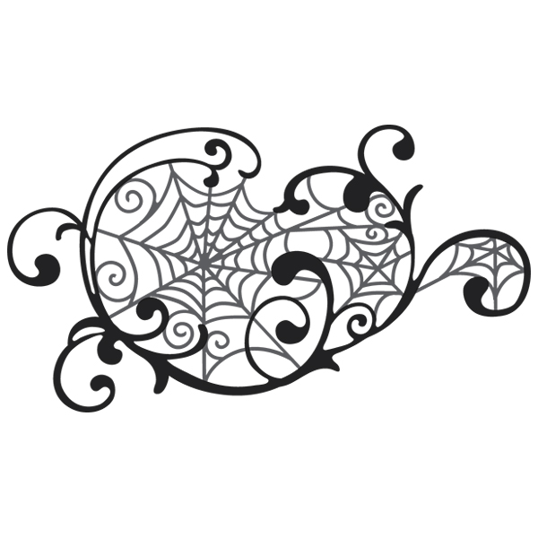 Spiderweb Flourish [SVG, DXF]