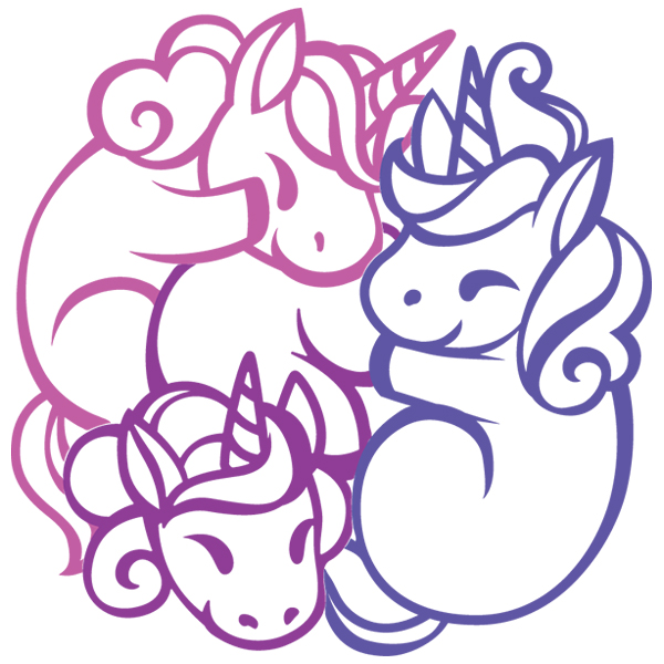 FantastiCute - Unicorns [SVG, DXF]