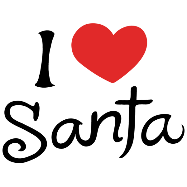 I Heart Santa [SVG, DXF]