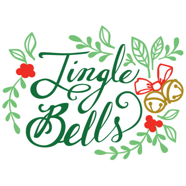 Chalkboard Christmas - Jingle Bells [SVG, DXF]
