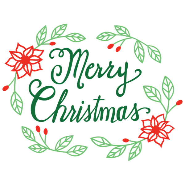 Chalkboard Christmas - Merry Christmas [SVG, DXF]