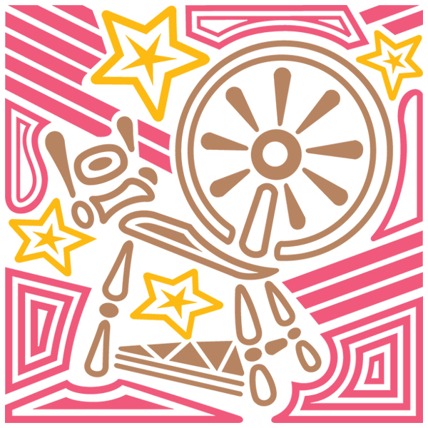 Mola Spinning Wheel Square [SVG, DXF]
