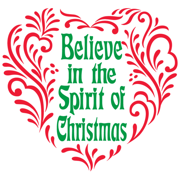 Holiday Hearts - Believe [SVG, DXF]