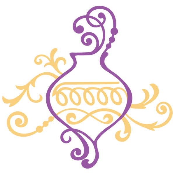 Fa La La Filigree Ornament 2 [SVG, DXF]