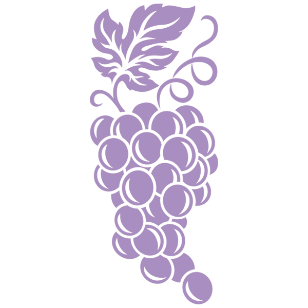 Simply Grapes Flourish [SVG, DXF]