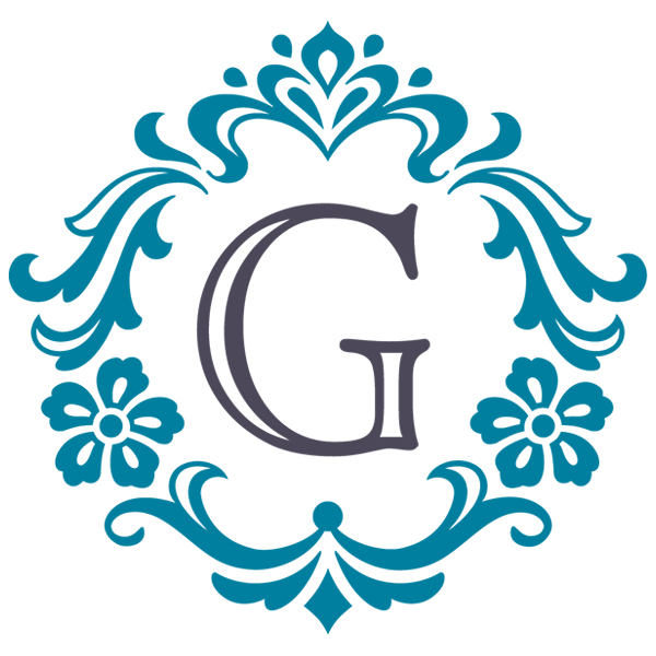 Damask Alphabet - G [SVG, DXF]