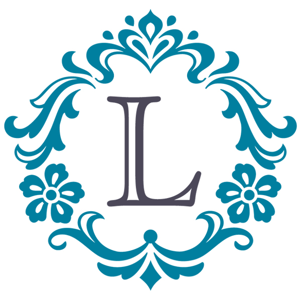 Damask Alphabet - L [SVG, DXF]