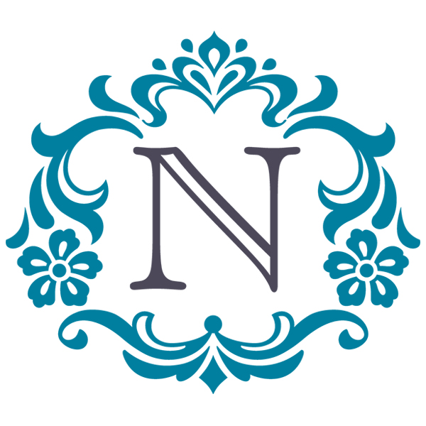 Damask Alphabet - N [SVG, DXF]