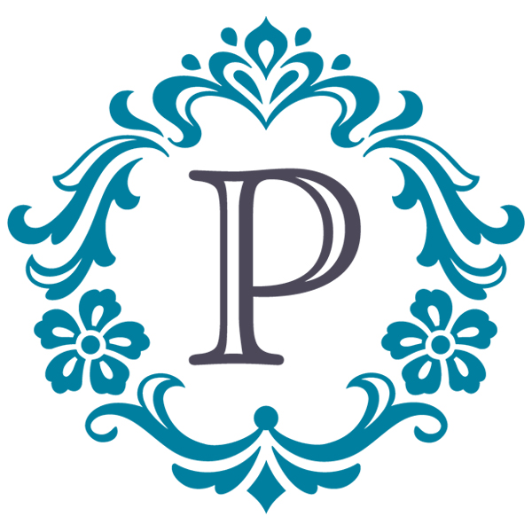 Damask Alphabet - P [SVG, DXF]
