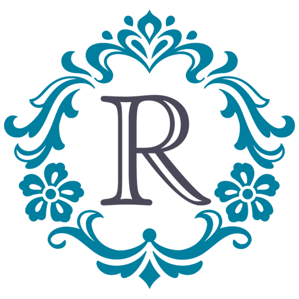 Damask Alphabet - R [SVG, DXF]