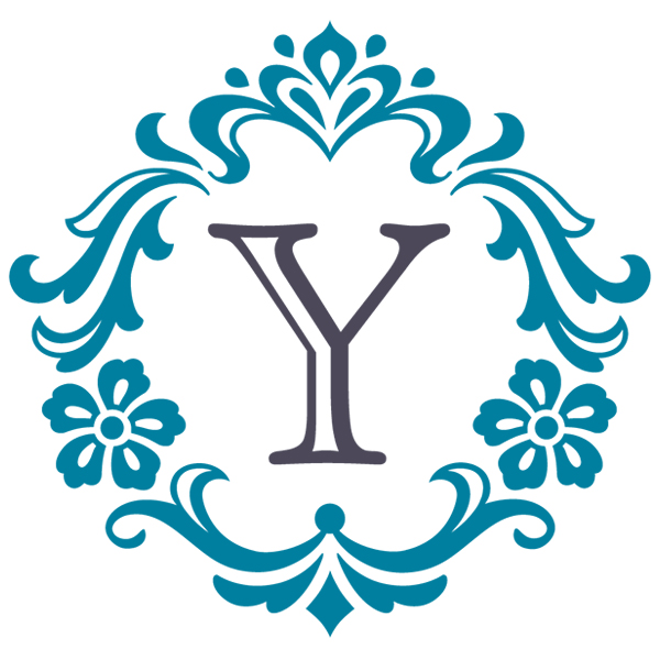 Damask Alphabet - Y [SVG, DXF]