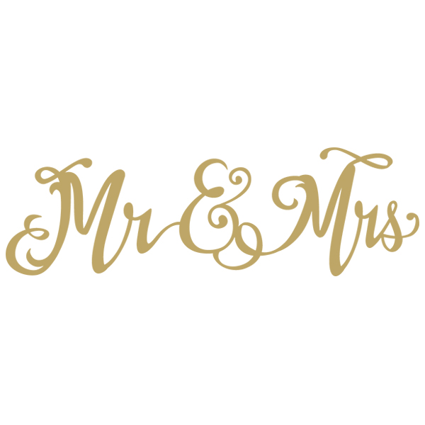 Lovely Mr. and Mrs. Script [SVG, DXF]