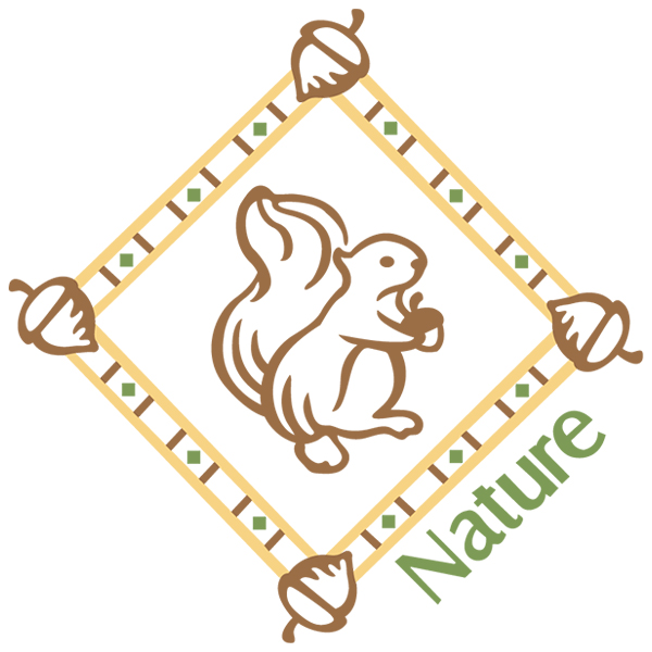 Nature Squirrel Diamond [SVG, DXF]