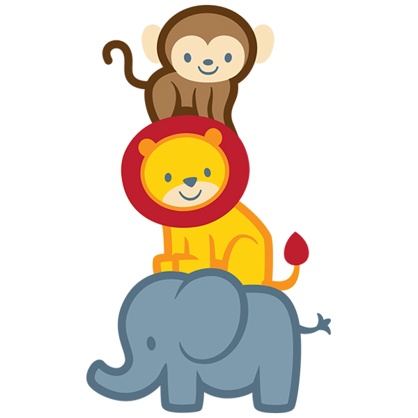 Jungle Animal Stack [SVG, DXF]