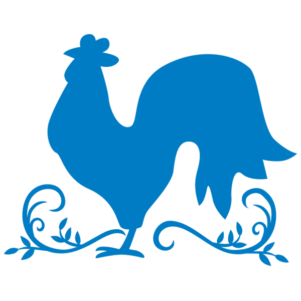 Rooster Silhouette [SVG, DXF]