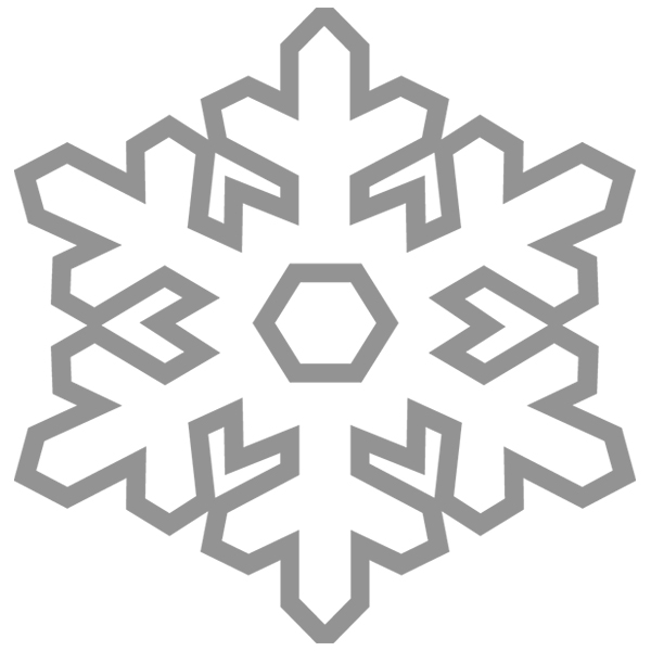 Silhouette Snowflake [SVG, DXF]