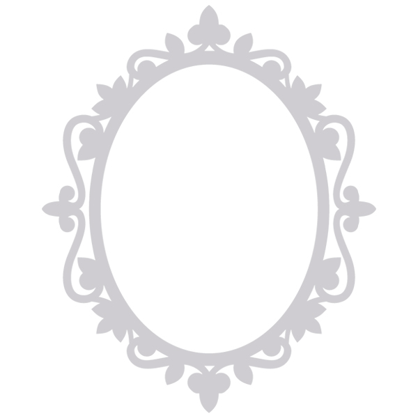 Fleur de Lis Monogram Frame [SVG, DXF]