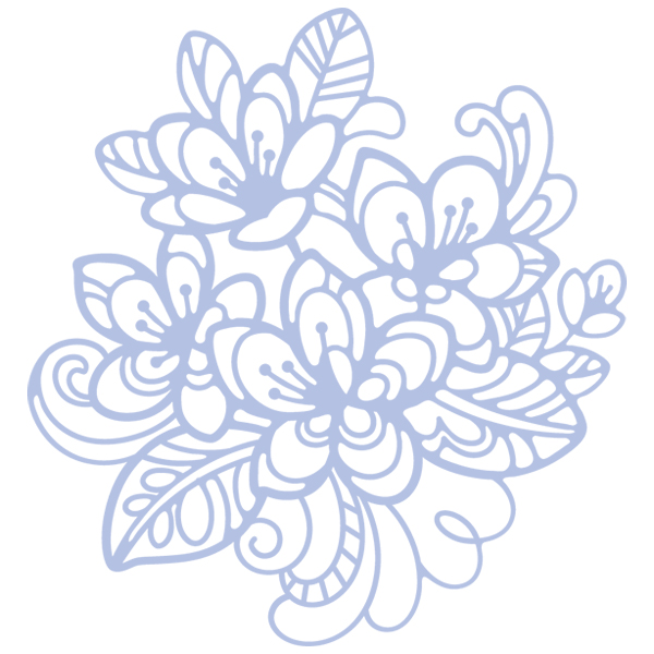 Doodle Rhododendron [SVG, DXF]