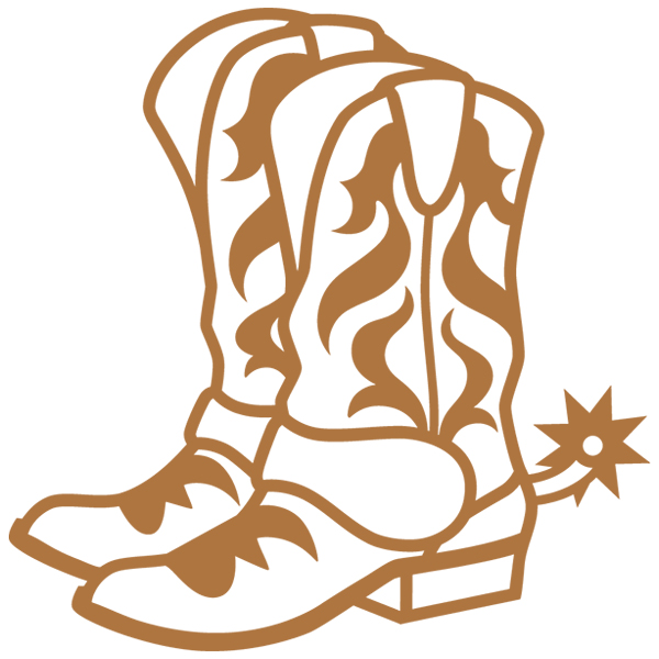 Doodle Cowboy Boots [SVG, DXF]
