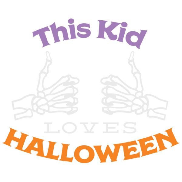 This Kid Loves Halloween [SVG, DXF]