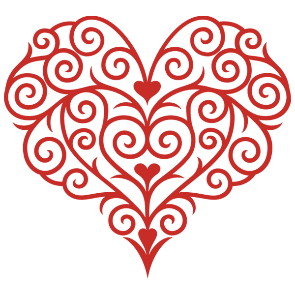 Filigree Heart [SVG, DXF]