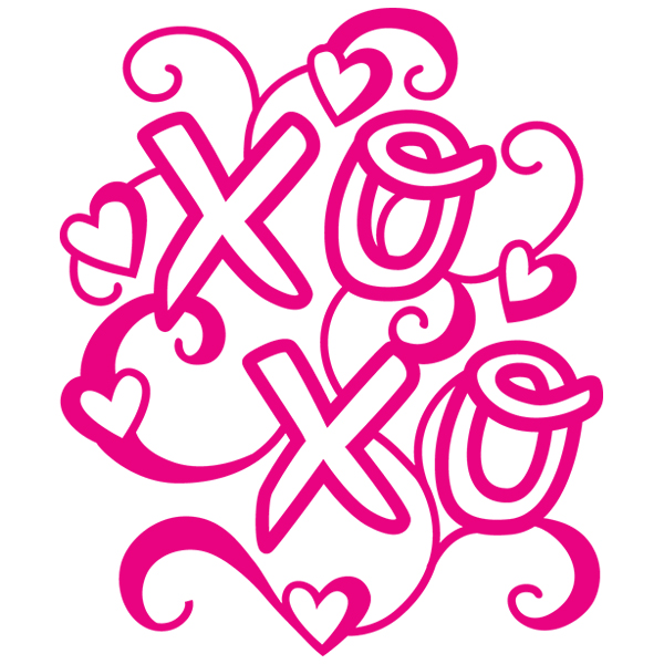 Doodle XOXO [SVG, DXF]