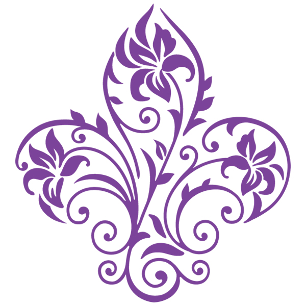 Filigree Iris Fleur De Lis [SVG, DXF]