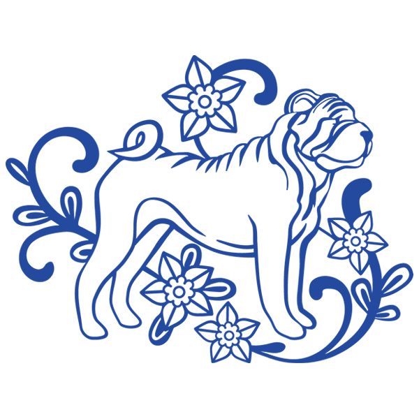 Graceful Sharpei [SVG, DXF]