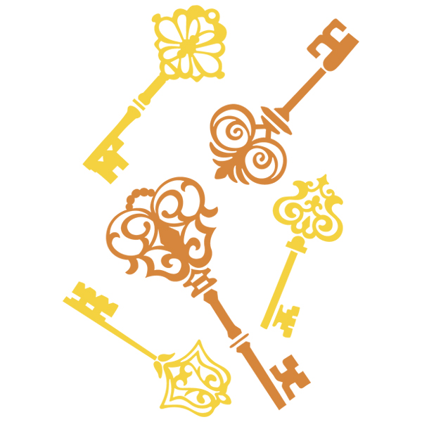 Antique Keys [SVG, DXF]