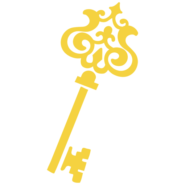 Antique Key 3 [SVG, DXF]