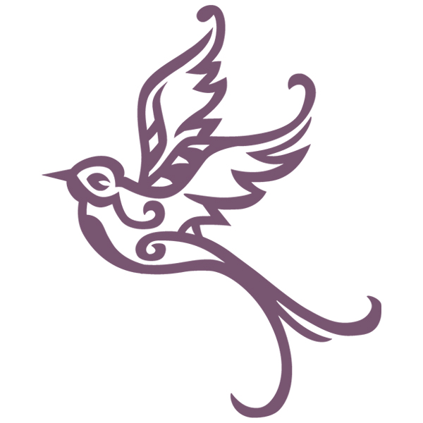 Graceful Swallow 2 [SVG, DXF]