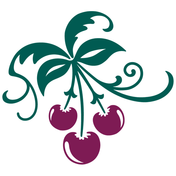 Elegant Cherry Swirl [SVG, DXF]