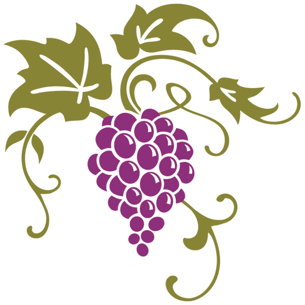 Elegant Grape Swirl [SVG, DXF]