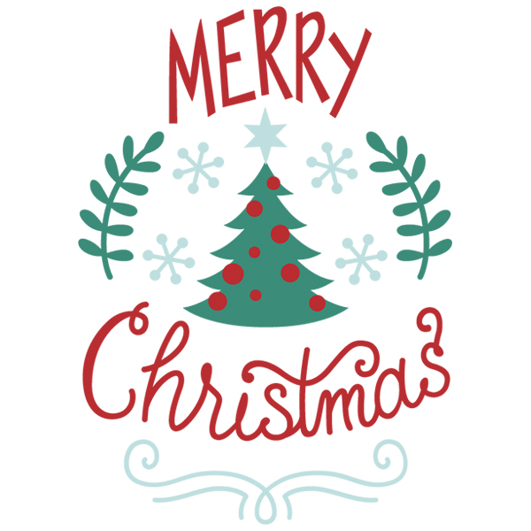 Merry Christmas Tree [SVG, DXF]