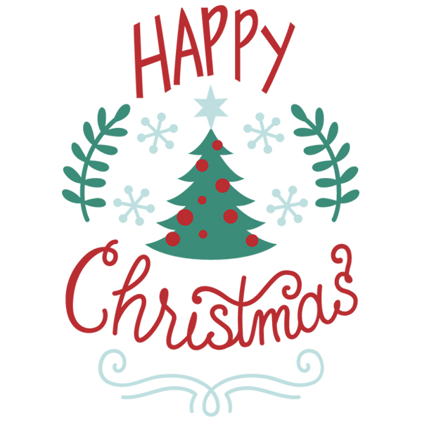 Happy Little Christmas Tree [SVG, DXF]